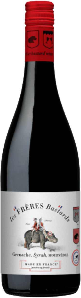 G.S.M. Rouge Wine Bottle