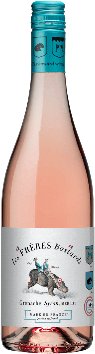 G.S.M. Rosé Wine Bottle